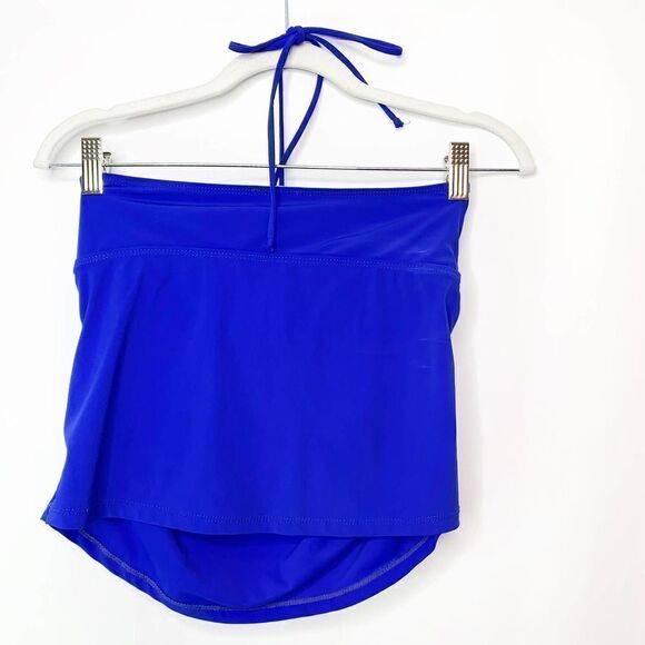SPANX Swim Womens Assets Strapless Tankini With Ruched Sides Blue Ladies Small - Picture 5 of 5